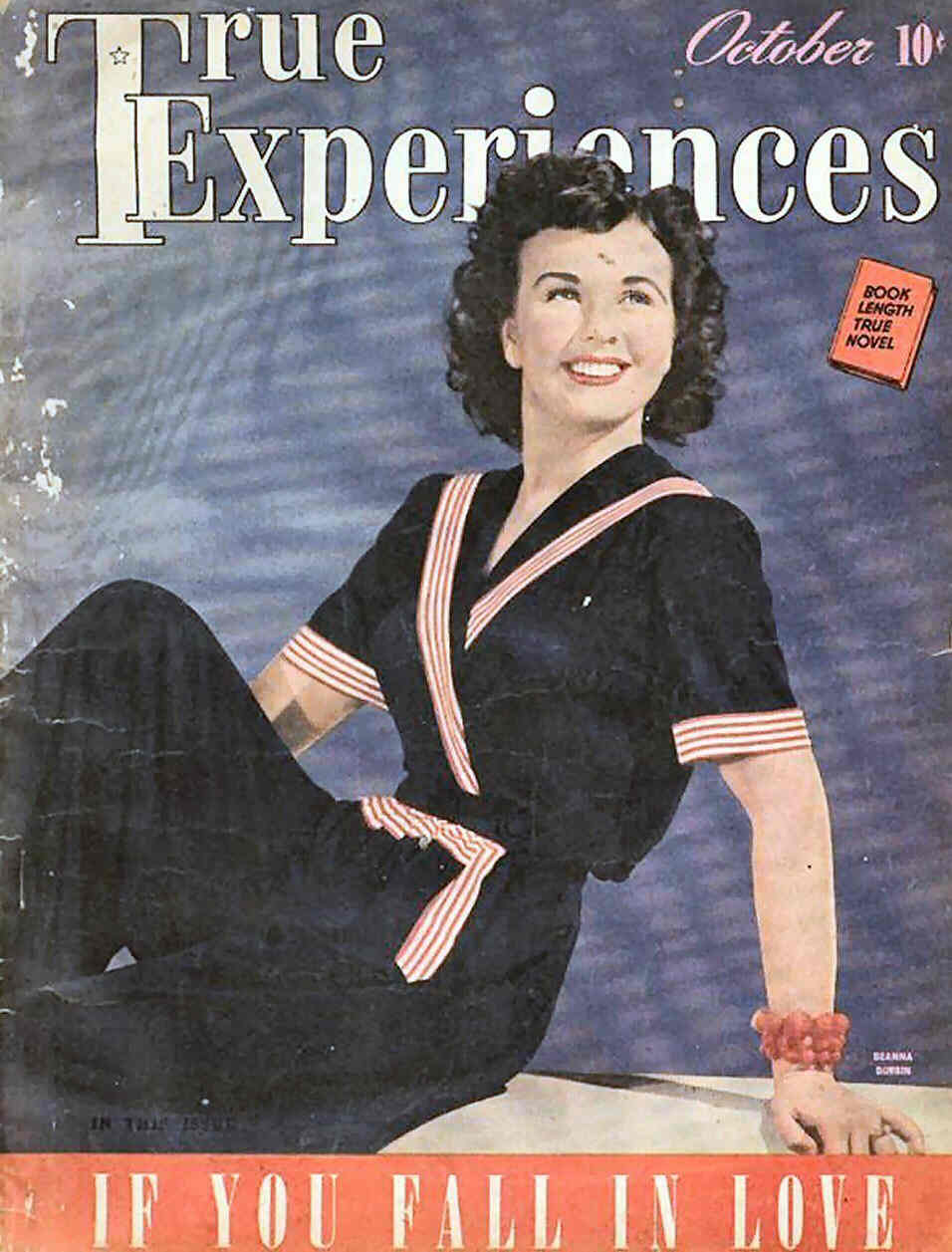 TRUE EXPERIENCES magazine side cover October 1942
