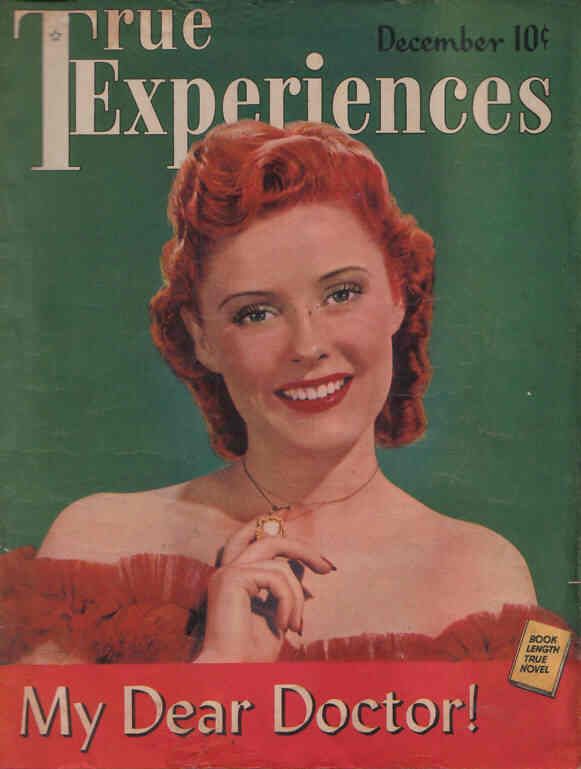 TRUE EXPERIENCES magazine side cover December 1942