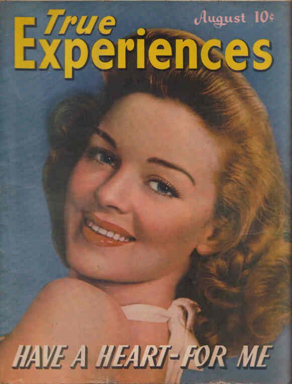 TRUE EXPERIENCES magazine side cover August 1943