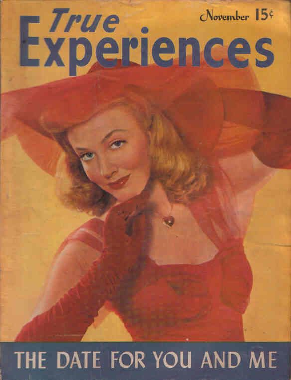 TRUE EXPERIENCES magazine side cover November 1943
