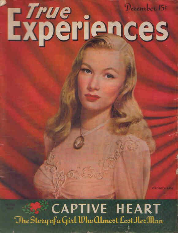 TRUE EXPERIENCES magazine side cover December 1943