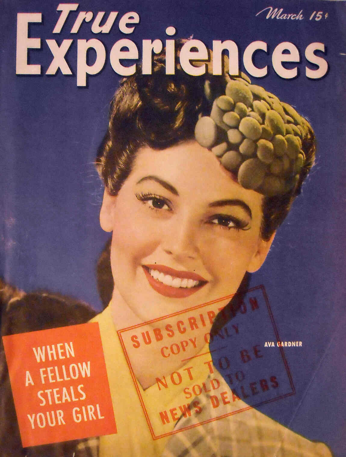 TRUE EXPERIENCES magazine side cover March 1945