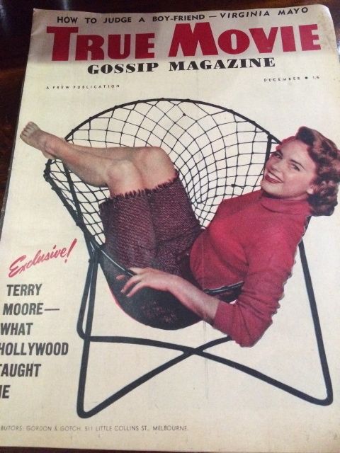 TRUE MOVIE (Au) magazine side cover Issue 1  Vol 1 # 1 December 1954