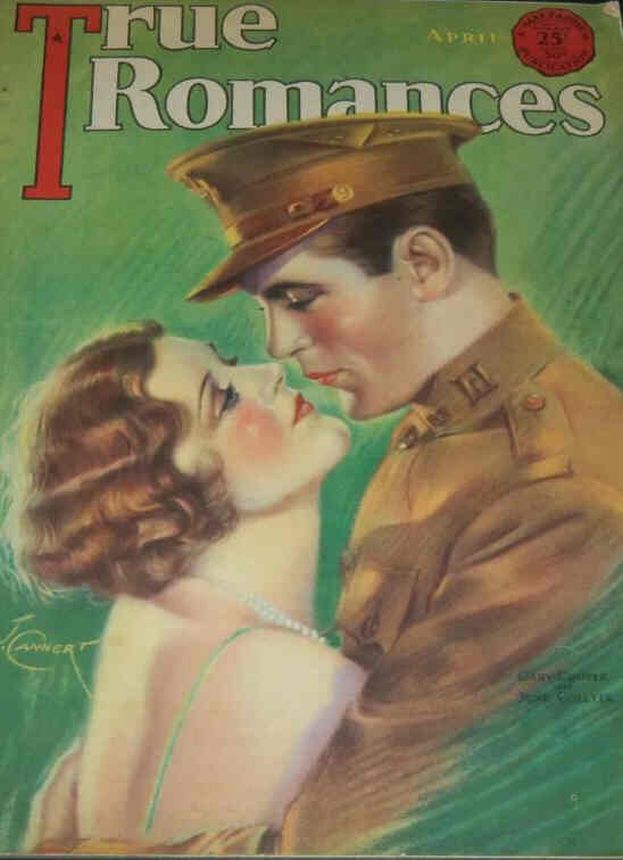 TRUE ROMANCES magazine side cover April 1931