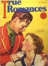 TRUE ROMANCES magazine side cover October 1931