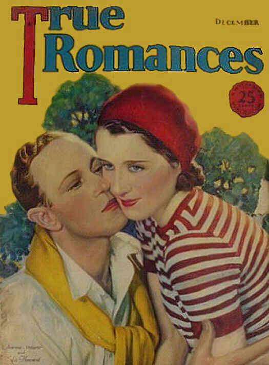TRUE ROMANCES magazine side cover December 1931