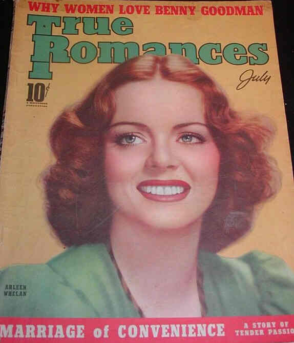 TRUE ROMANCES magazine side cover July 1939