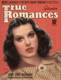 TRUE ROMANCES magazine side cover September 1939