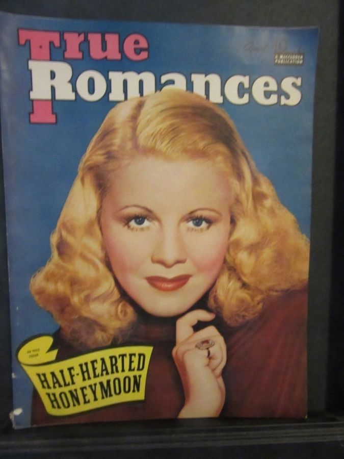 TRUE ROMANCES magazine side cover April 1941