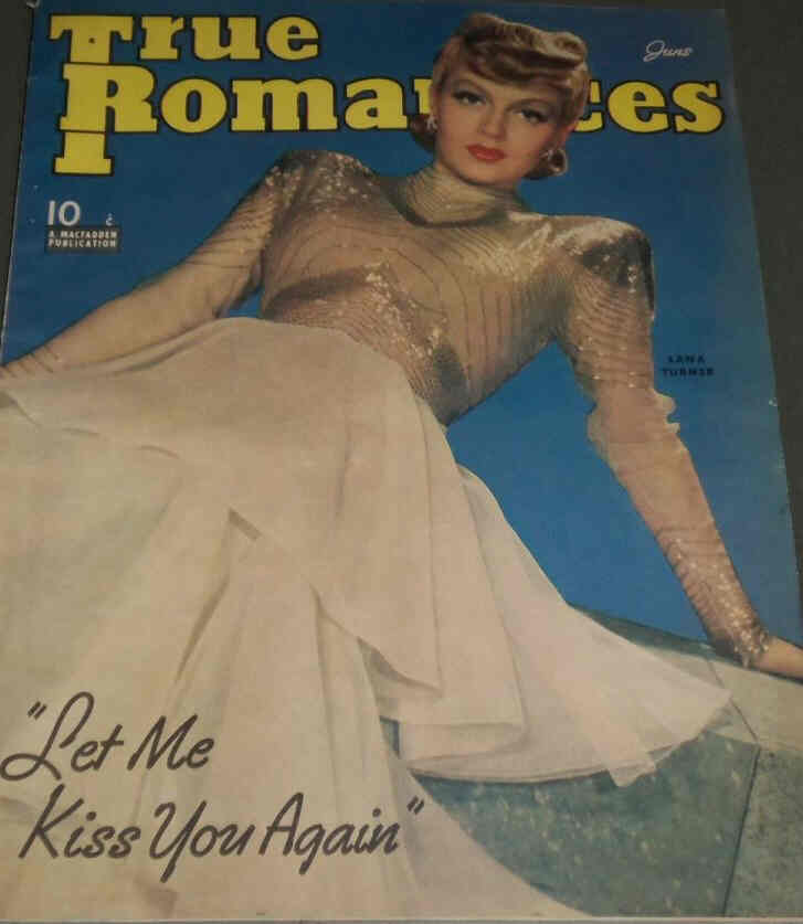 TRUE ROMANCES magazine side cover June 1941