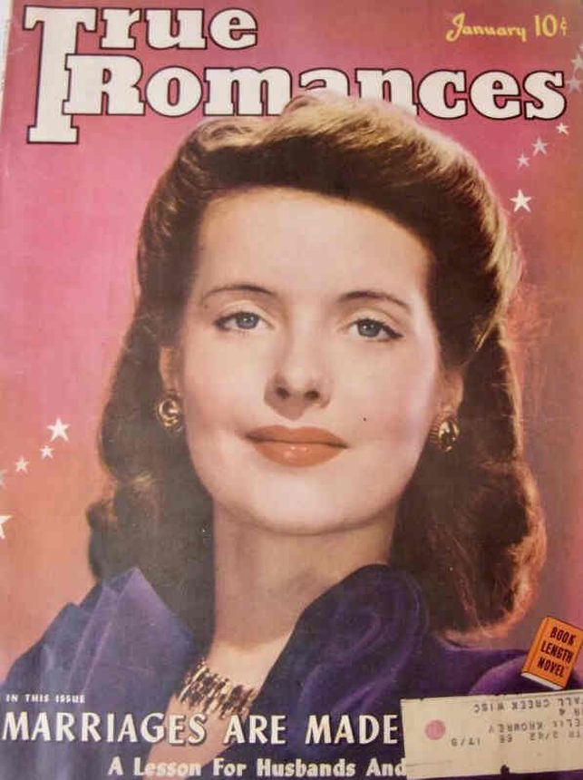 TRUE ROMANCES magazine side cover January 1942