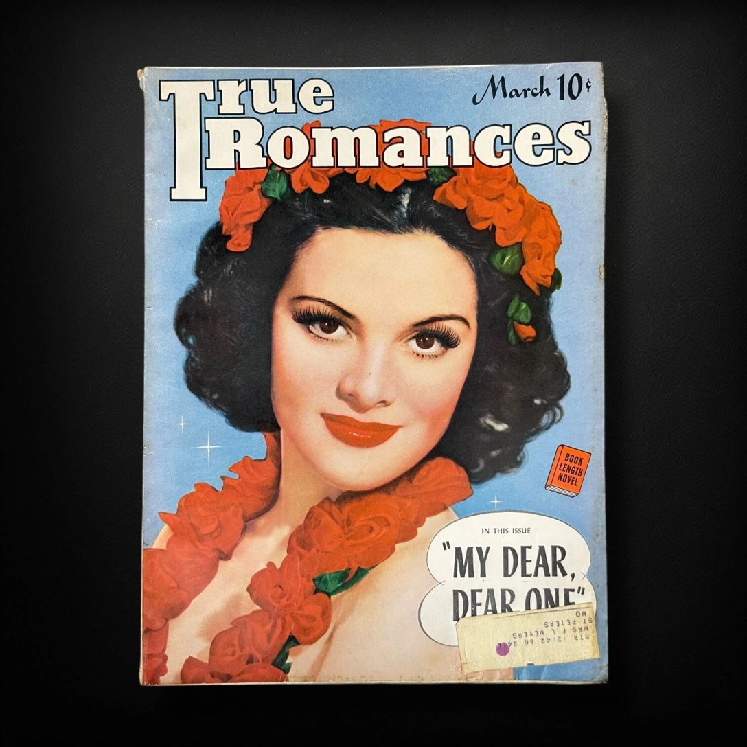TRUE ROMANCES magazine side cover March 1942