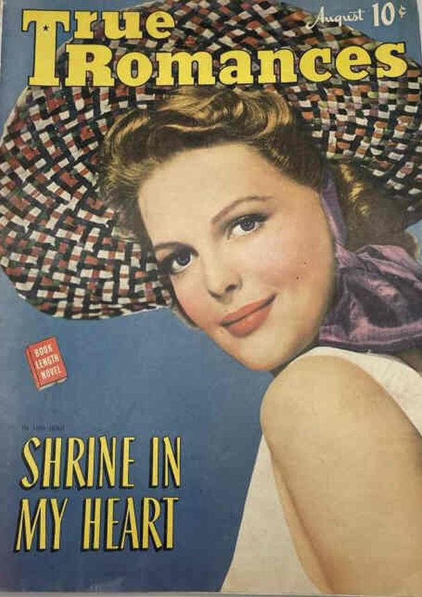 TRUE ROMANCES magazine side cover August 1942