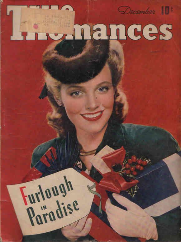 TRUE ROMANCES magazine side cover December 1942