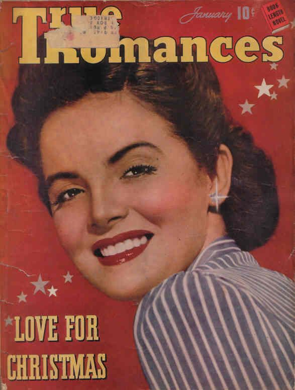 TRUE ROMANCES magazine side cover January 1943