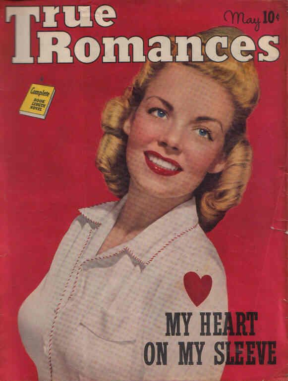TRUE ROMANCES magazine side cover May 1943
