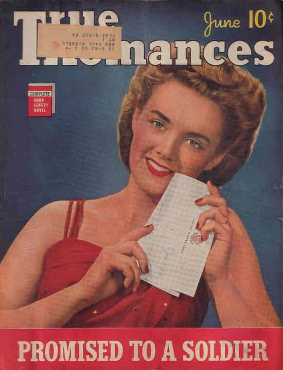 TRUE ROMANCES magazine side cover June 1943