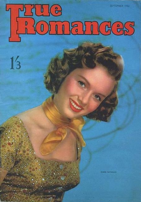 TRUE ROMANCES (UK) magazine side cover September 1952