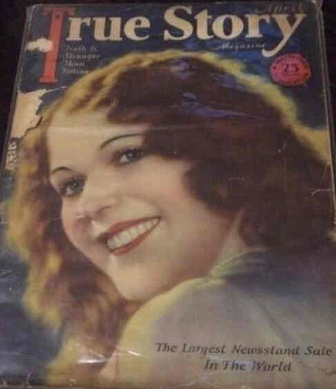 TRUE STORY magazine side cover Issue 53 April 1927