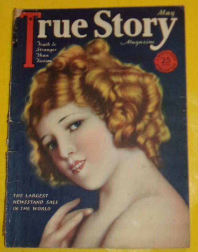 TRUE STORY magazine side cover Issue 54 May 1927