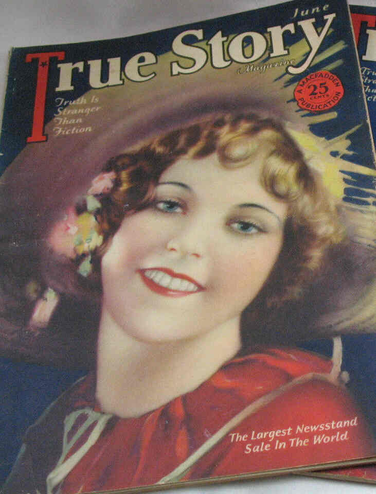 TRUE STORY magazine side cover Issue 55 June 1927