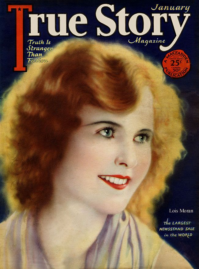 TRUE STORY magazine side cover Issue 62 January 1928
