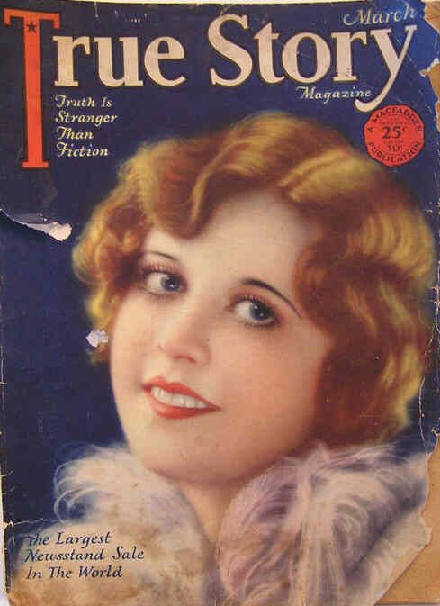 TRUE STORY magazine side cover Issue 64 March 1928