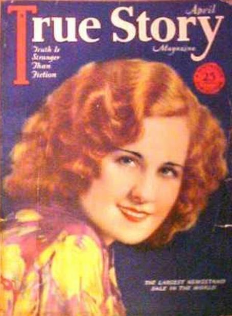 TRUE STORY magazine side cover Issue 65 April 1928