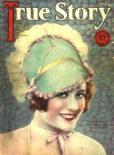TRUE STORY magazine side cover Issue 66 May 1928