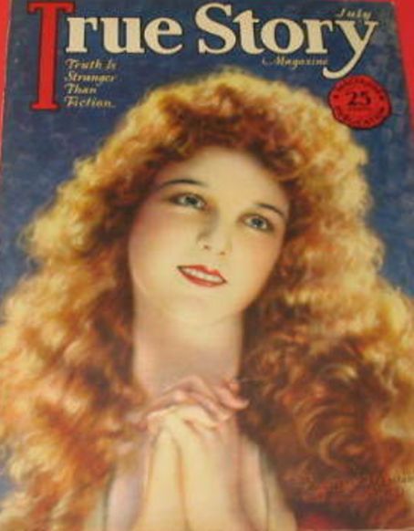 TRUE STORY magazine side cover Issue 68 July 1928
