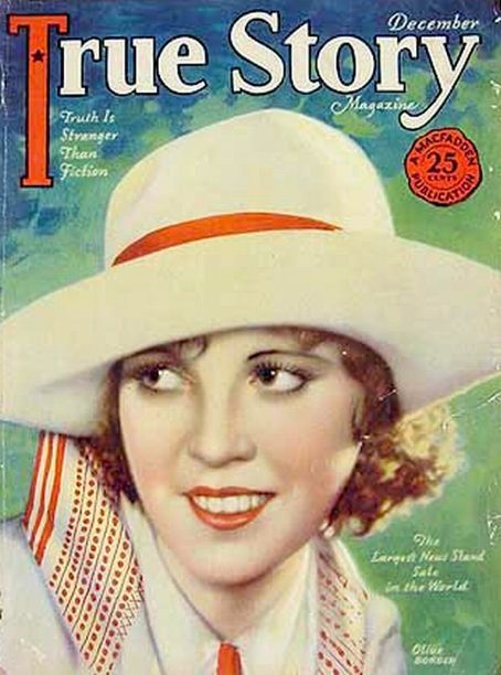 TRUE STORY magazine side cover Issue 73 December 1928