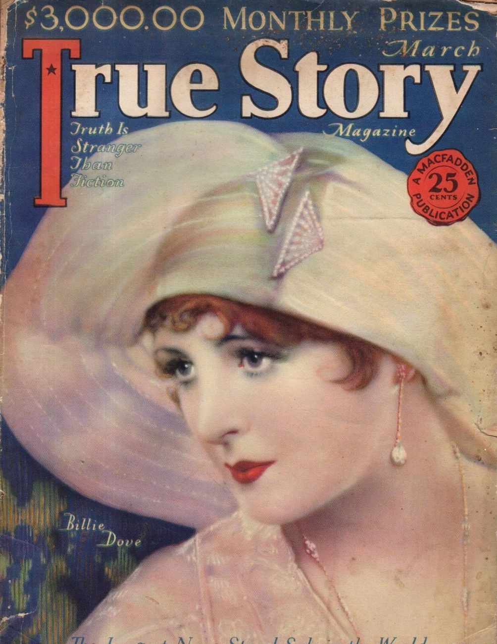 TRUE STORY magazine side cover Issue 76 March 1929