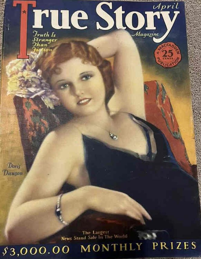 TRUE STORY magazine side cover Issue 77 April 1929