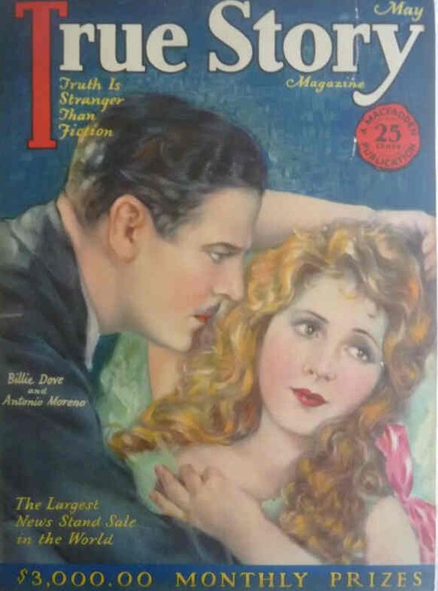 TRUE STORY magazine side cover Issue 78 May 1929