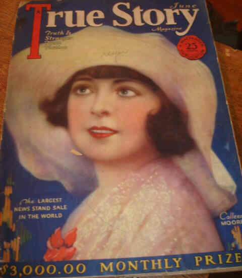 TRUE STORY magazine side cover Issue 79 June 1929