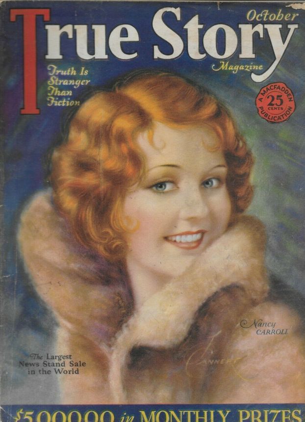 TRUE STORY magazine side cover Issue 83 October 1929