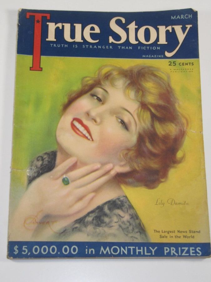 TRUE STORY magazine side cover Issue 88 March 1930