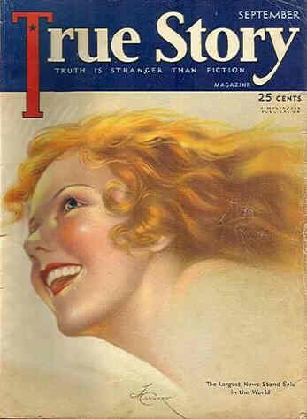 TRUE STORY magazine side cover Issue 94 September 1930