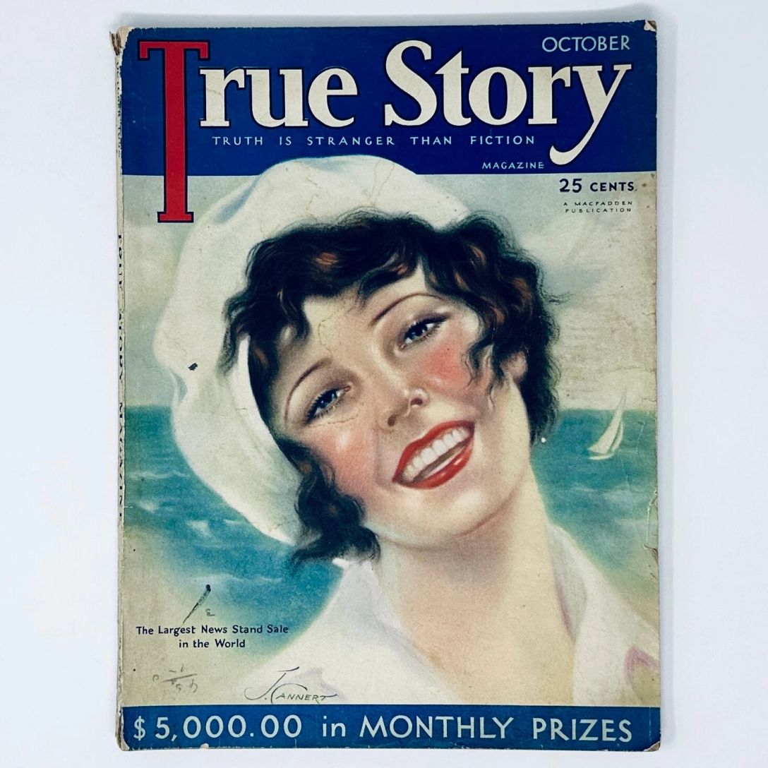 TRUE STORY magazine side cover Issue 95 October 1930