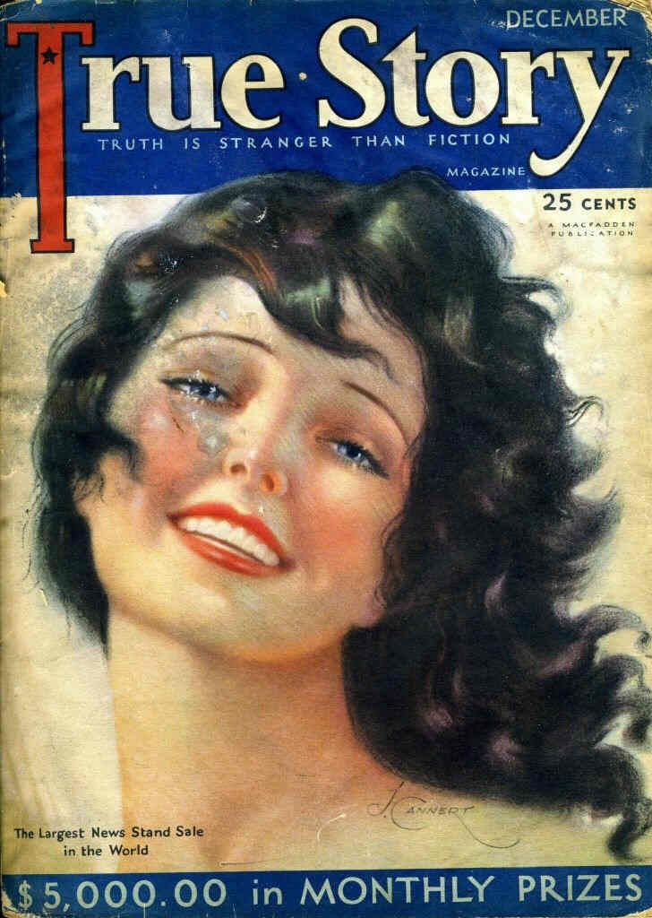 TRUE STORY magazine side cover Issue 97 December 1930
