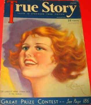 TRUE STORY magazine side cover Issue 103 June 1931