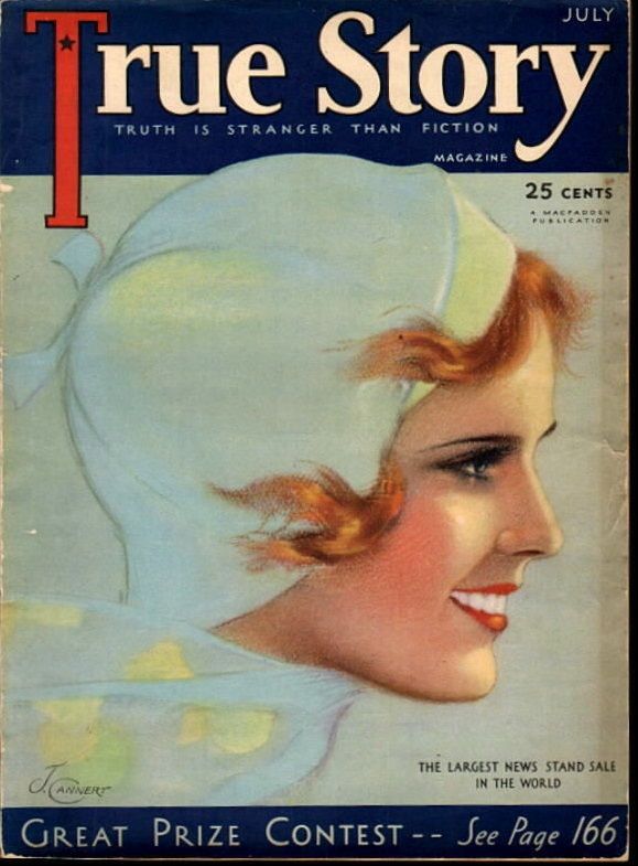 TRUE STORY magazine side cover Issue 104 July 1931