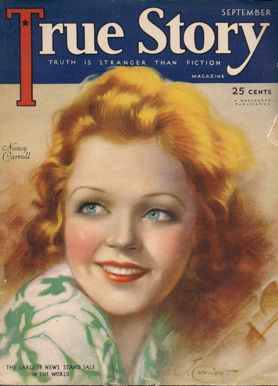 TRUE STORY magazine side cover Issue 106 September 1931