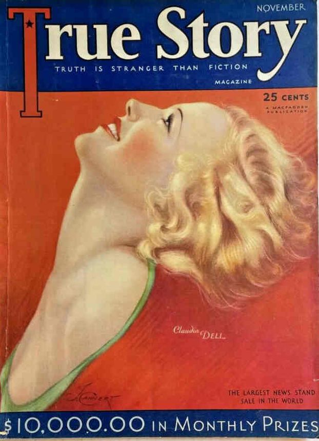TRUE STORY magazine side cover Issue 108 November 1931
