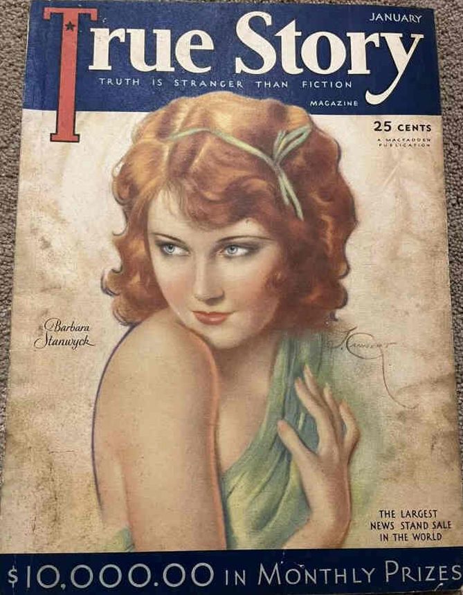 TRUE STORY magazine side cover Issue 110 January 1932