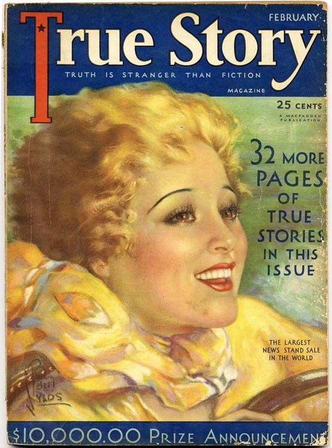TRUE STORY magazine side cover Issue 111 February 1932