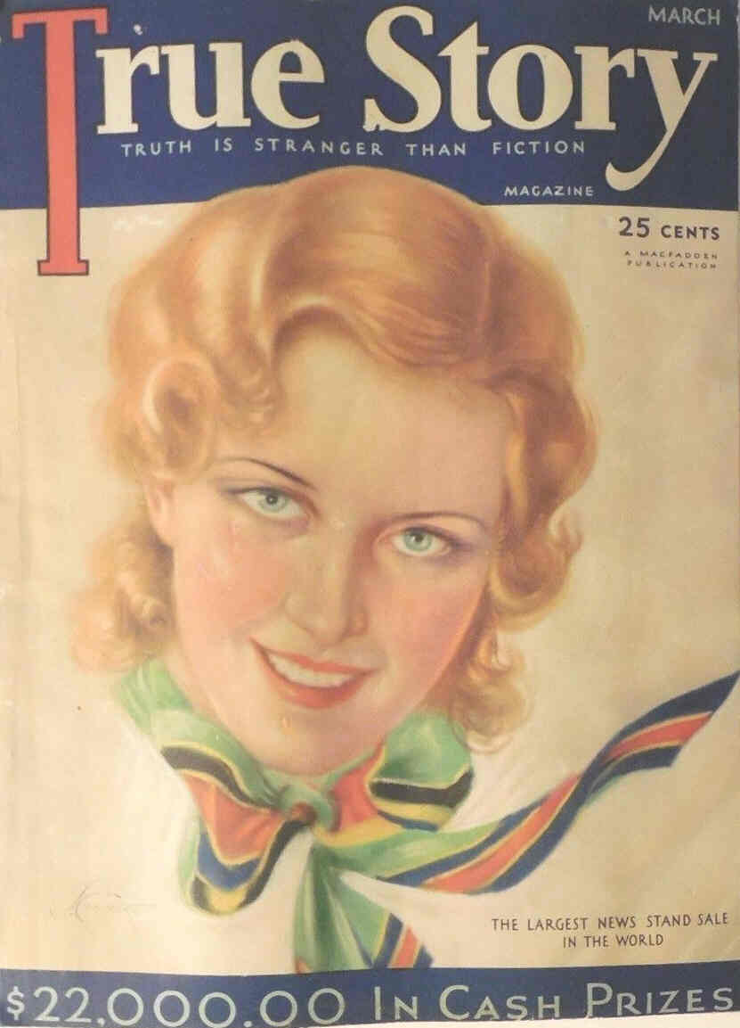 TRUE STORY magazine side cover Issue 112 March 1932