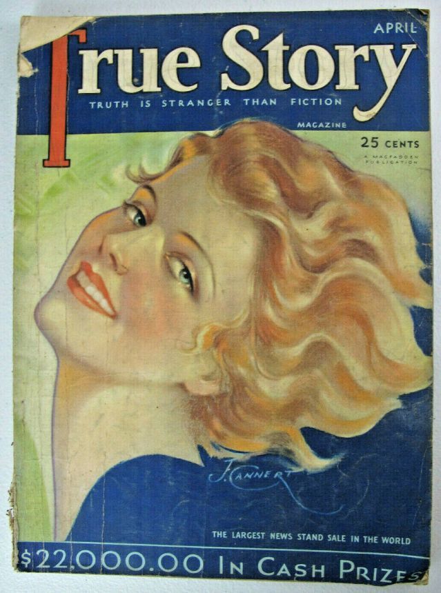 TRUE STORY magazine side cover Issue 113 April 1932