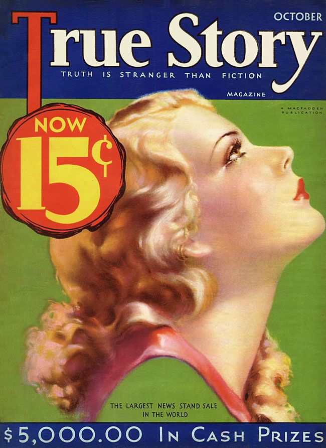 TRUE STORY magazine side cover Issue 119 October 1932