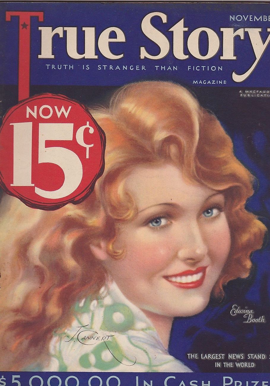 TRUE STORY magazine side cover Issue 120 November 1932